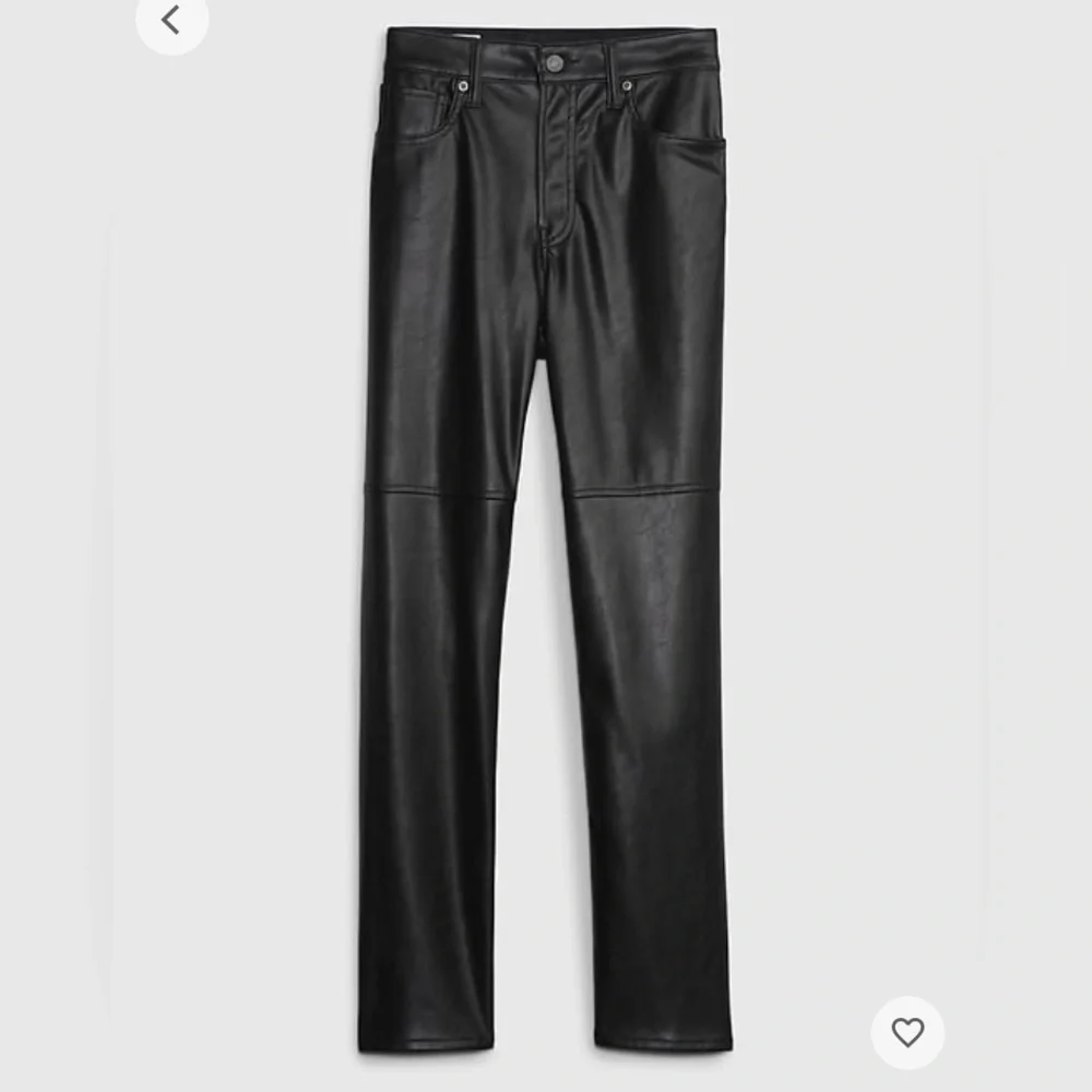 Cheeky Straight Faux Leather High Rise Pants - Picture 3 of 5